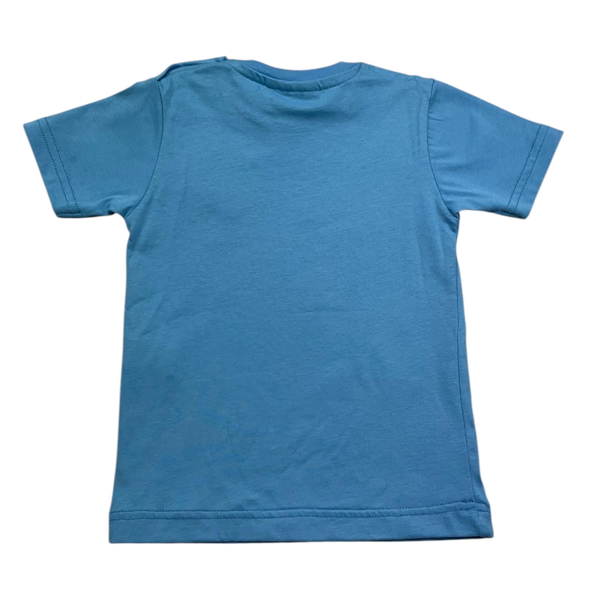 F**K T-Shirt Girocollo Tinta Unita con Logo per Neonato FJ25N01TS71TQ AZZURRO F**K 