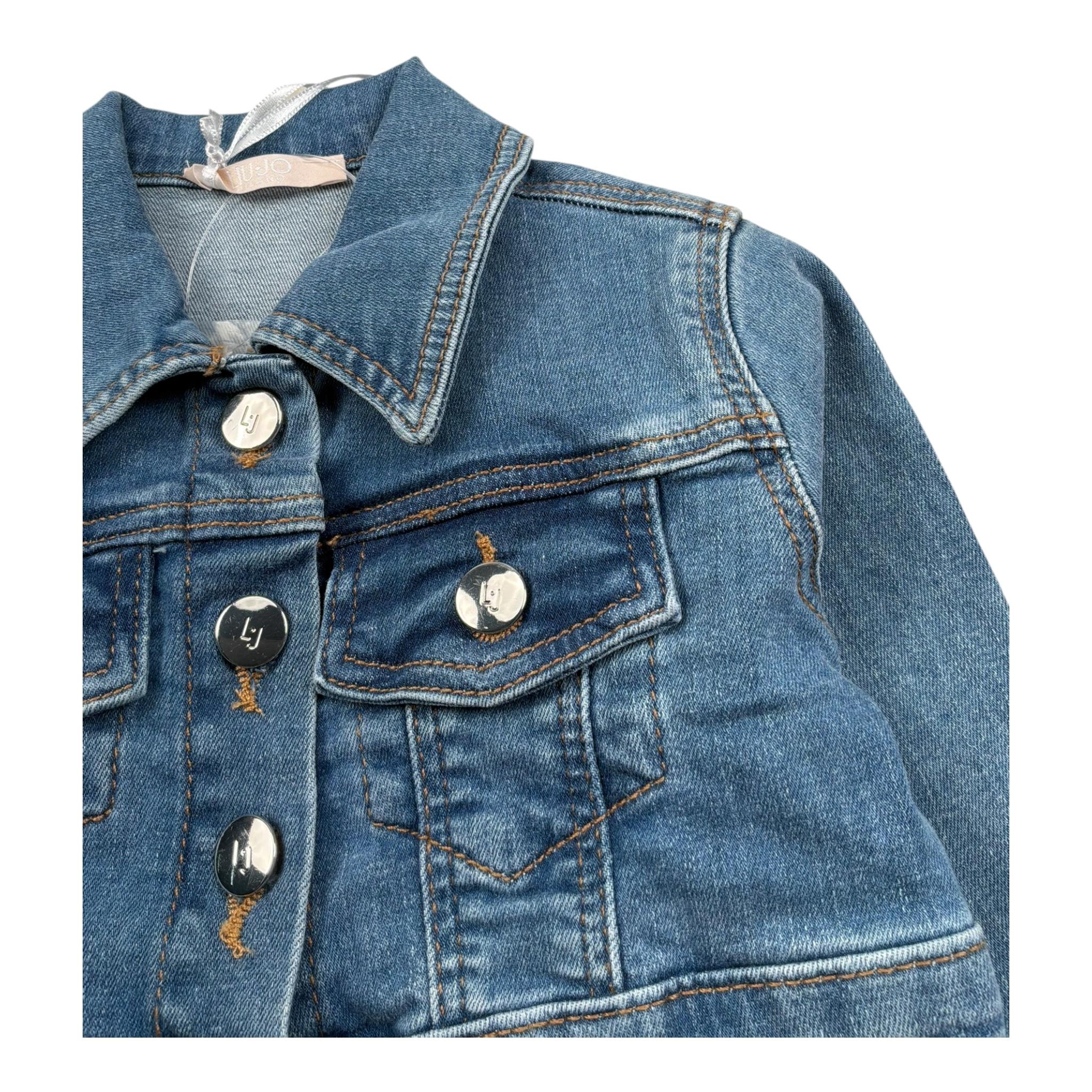 Liu Jo Giubbino In Denim Tinta Unita per Neonata KA5066X BLU LIU JO 