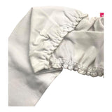 Magnifica Lulu Coprispalle Tinta Unita Bianco Per Neonata