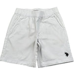 U.S. Polo Assn Bermuda Tinta Unita con Elastico In Vita per Bambino US41557 BIANCO U.S. POLO ASSN 