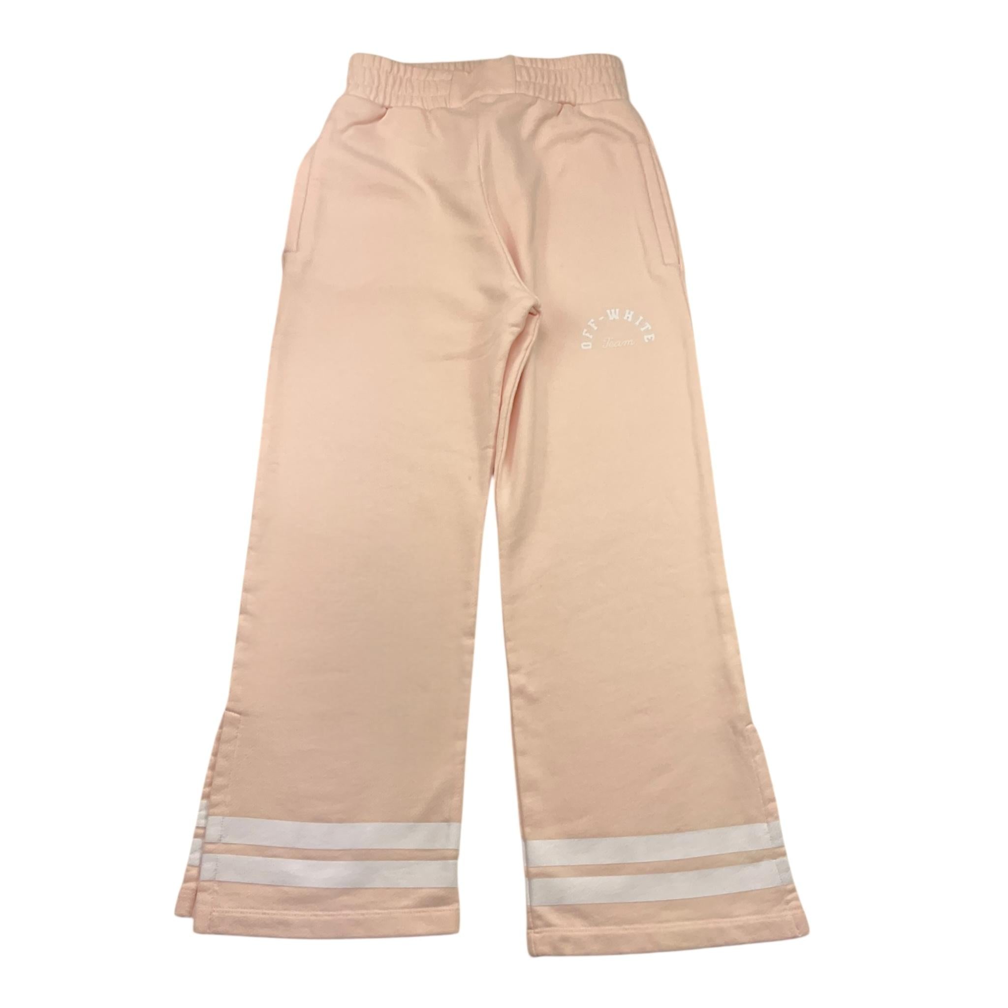 OFF-WHITE pantalone tinta unita modello tuta Rosa per Bambina OGCH006S24 ROSA OFF-WHITE 