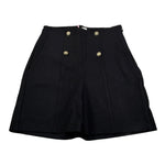Vicolo Short tinta unita con Bottoni In Contrasto Nero per Bambina 142PO859 NERO VICOLO 