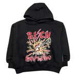 JOHN RICHMOND felpa chiusa con cappuccio tinta unita con stampa Nero per Bambino RGA25060FE NERO JOHN RICHMOND 