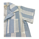 Babe & Tess Camicia Tinta Unita con Fantasia A Righe per Bambino 03518162 BIANCO BABE & TESS 