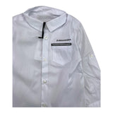 Daniele Alessandrini Camicia Tinta Unita Con Stampa Bianco Per Neonato