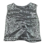 Marc Ellis Top Giromanica Tinta Unita con Paillettes per Bambina JMJTP01185 ARGENTO MARC ELLIS 