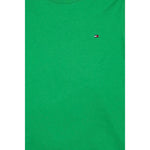 Tommy Hilfiger T-Shirt Girocollo Tinta Unita con Logo per Neonato KB0KB06879XN VERDE TOMMY HILFIGER 