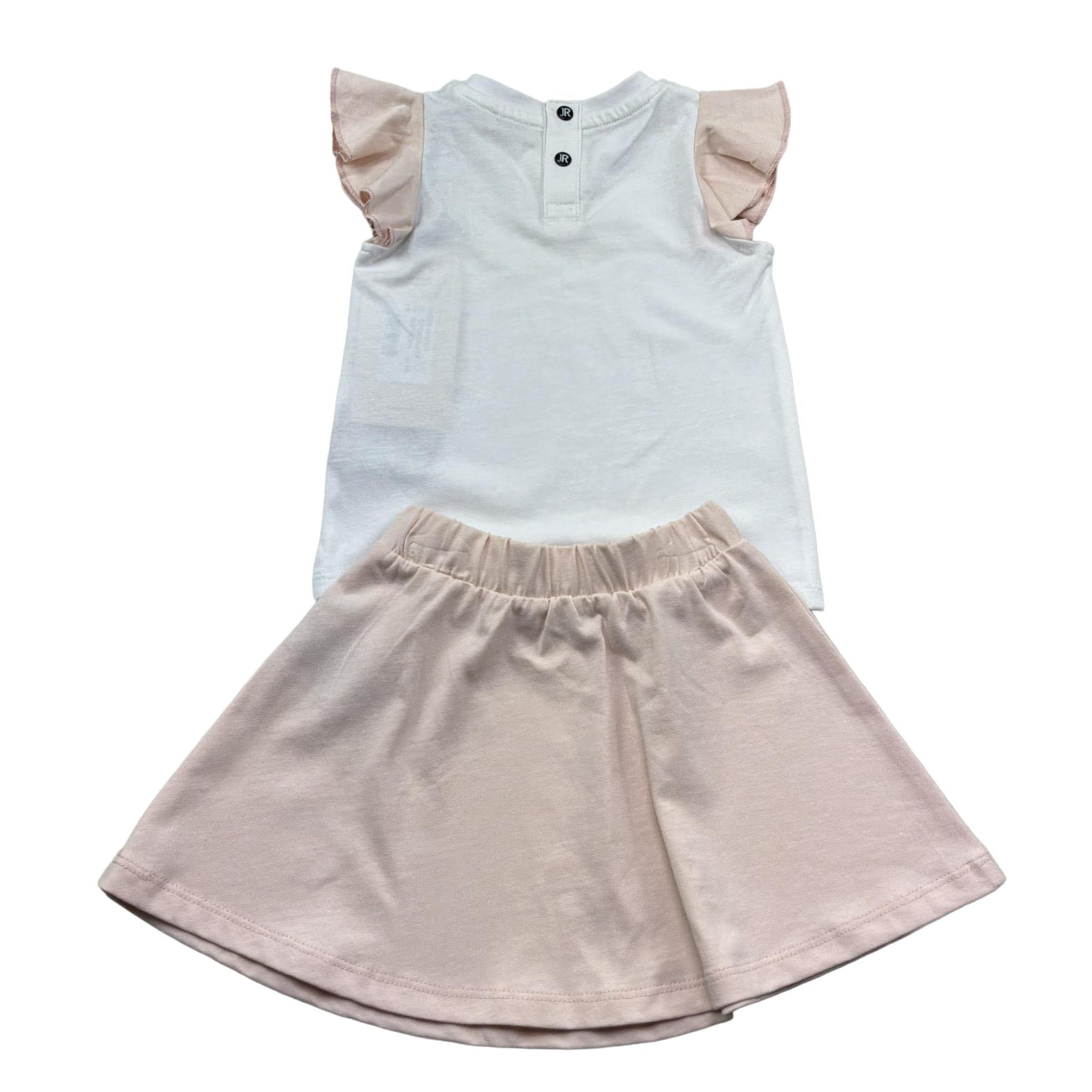 Trussardi Completo 2 Pezzi T-Shirt-Gonna Bicolore per Neonata TIP26022CJ BIANCO/ROSA TRUSSARDI 