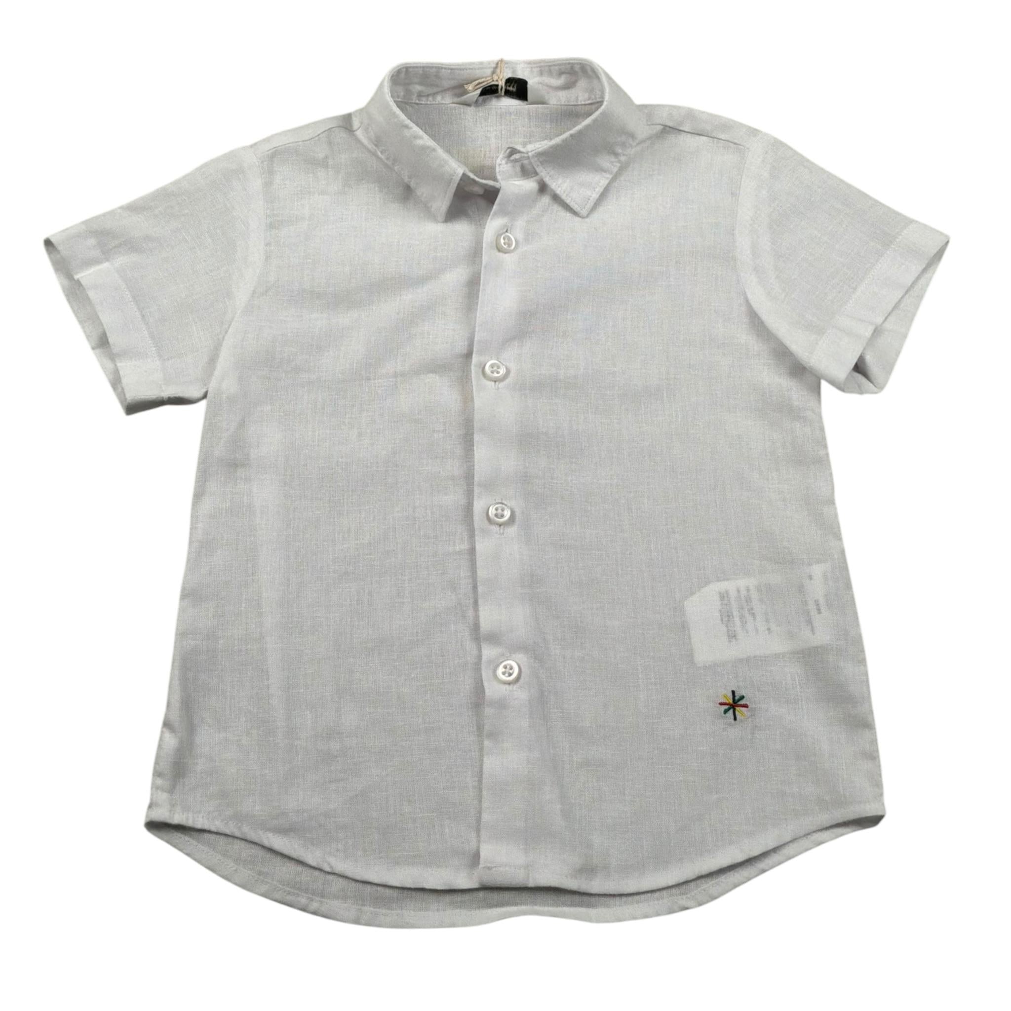 Manuel Ritz Camicia Mezza Manica tinta unita Bianco per Neonato MR2582 BIANCO MANUEL RITZ 