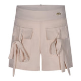 Fun & Fun Short Tinta Unita con Logo per Bambina FBSO01337 BEIGE FUN & FUN 