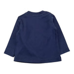 MOSCHINO shirt tinta unita girocollo con stampa Blu per Neonato MWO00R BLU MOSCHINO 