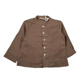 La Stupenderia Camicia Tinta Unita Manica Lunga  per Neonato TJCM75 MARRONE LA STUPENDERIA 