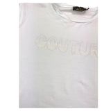 Fun &amp; Fun Einfarbiges Rundhals-T-Shirt mit weißem Aufdruck für Mädchen