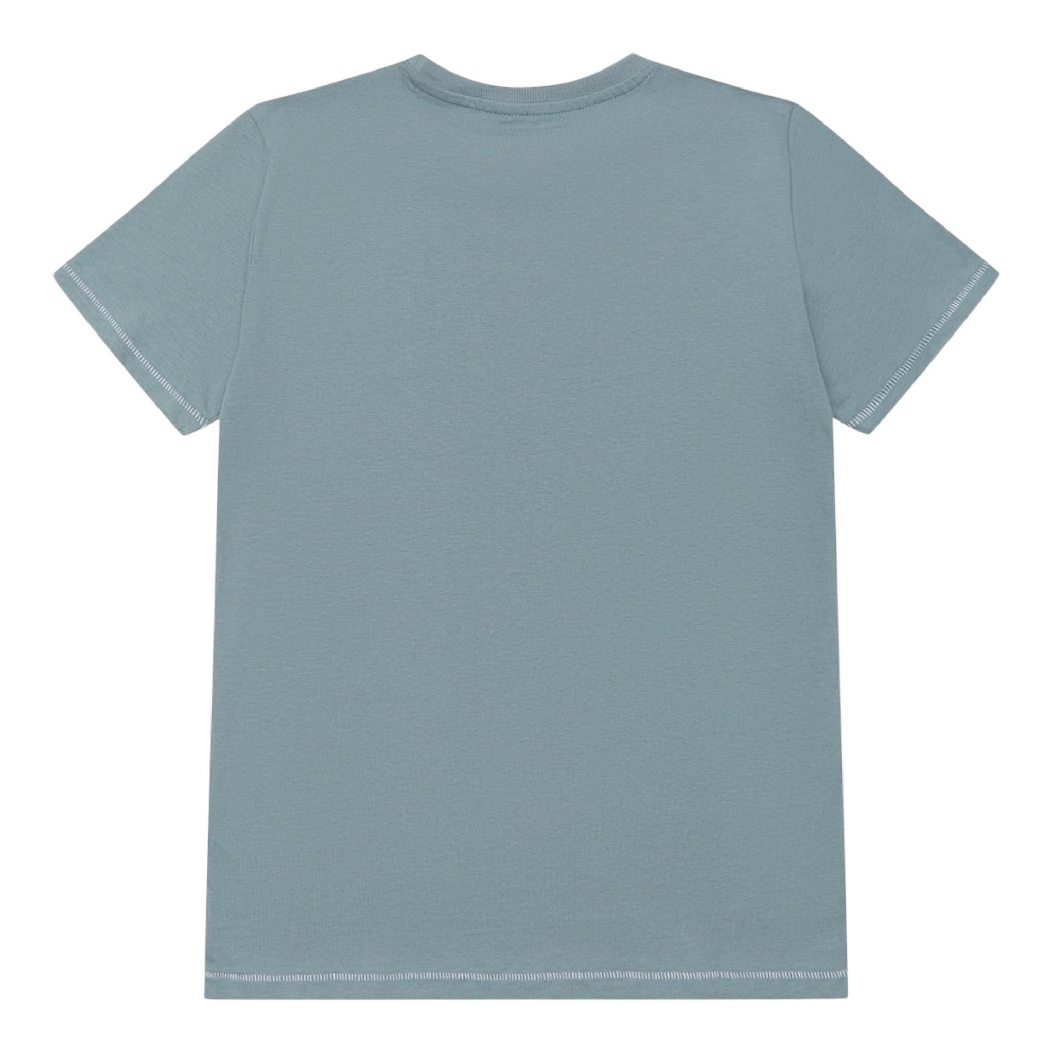 Guess T-Shirt Tinta Unita con Stampa per Bambino L5RI22K8HM4 AZZURRO GUESS 