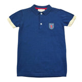 Trussardi Polo Mezza Manica Tinta Unita con Stampa per Bambino TBP26058PO BLU TRUSSARDI 