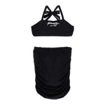 Philosophy Completo 2 Pezzi Top-Gonna Tinta Unita per Bambina I1E500 NERO PHILOSOPHY 