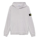 Stone Island Felpa Chiusa con Cappuccio Tinta Unita per Bambino K1S166100003 GLICINE STONE ISLAND 