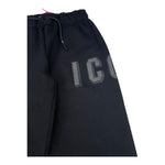 ICON pantalone tuta tinta unita a palazzo Nero per Bambina IGSP0031006 NERO ICON 