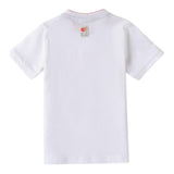 Sarabanda T-Shirt Tinta Unita con Stampa per Bambino 0B144X BIANCO SARABANDA 