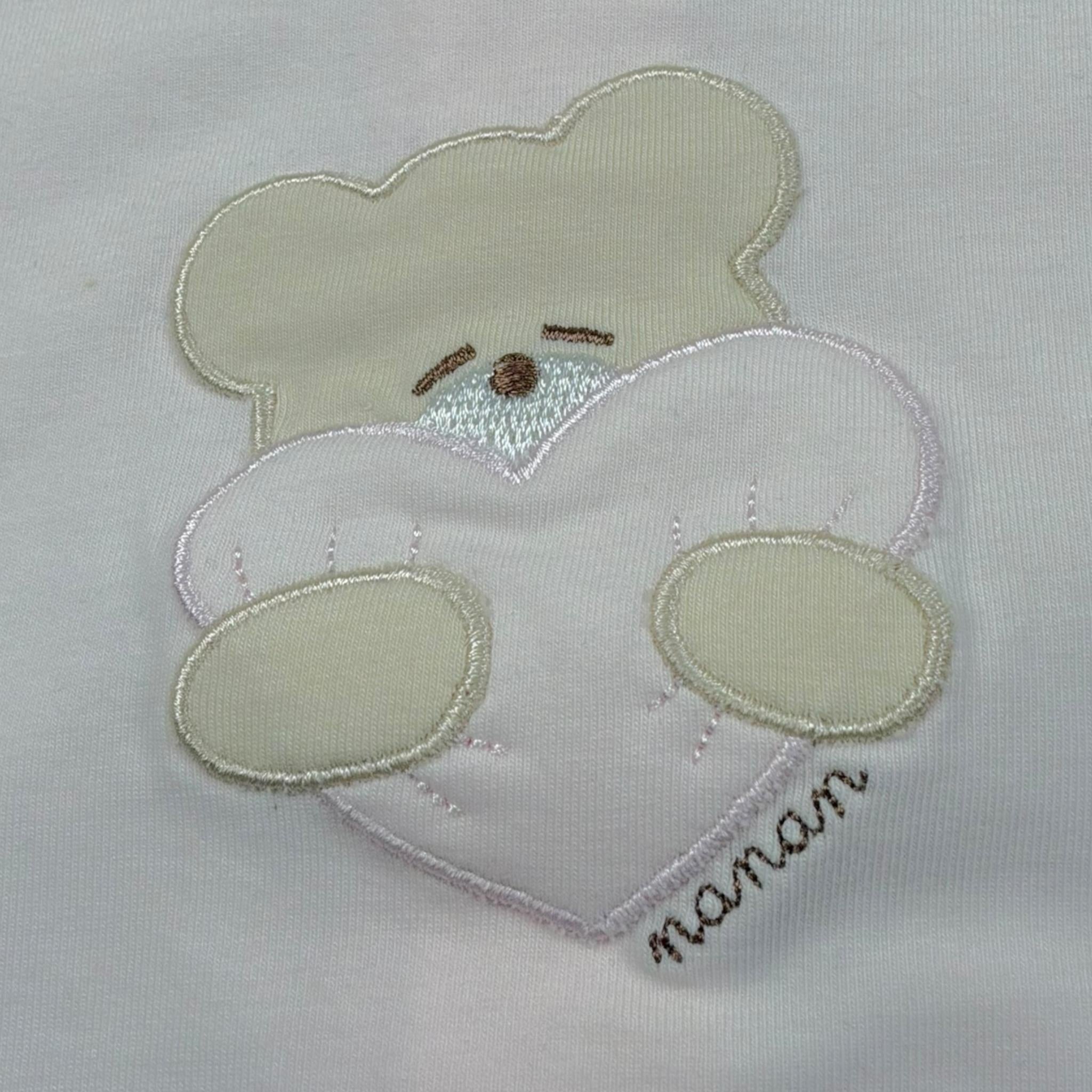 Nanan Pagliaccetto Tinta Unita con Stampa per Neonata E2000406R ROSA NANAN 