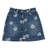 Ermanno Scervino Gonna In Denim Tinta Unita Con Girovita Regolabile Blu Per Bambina