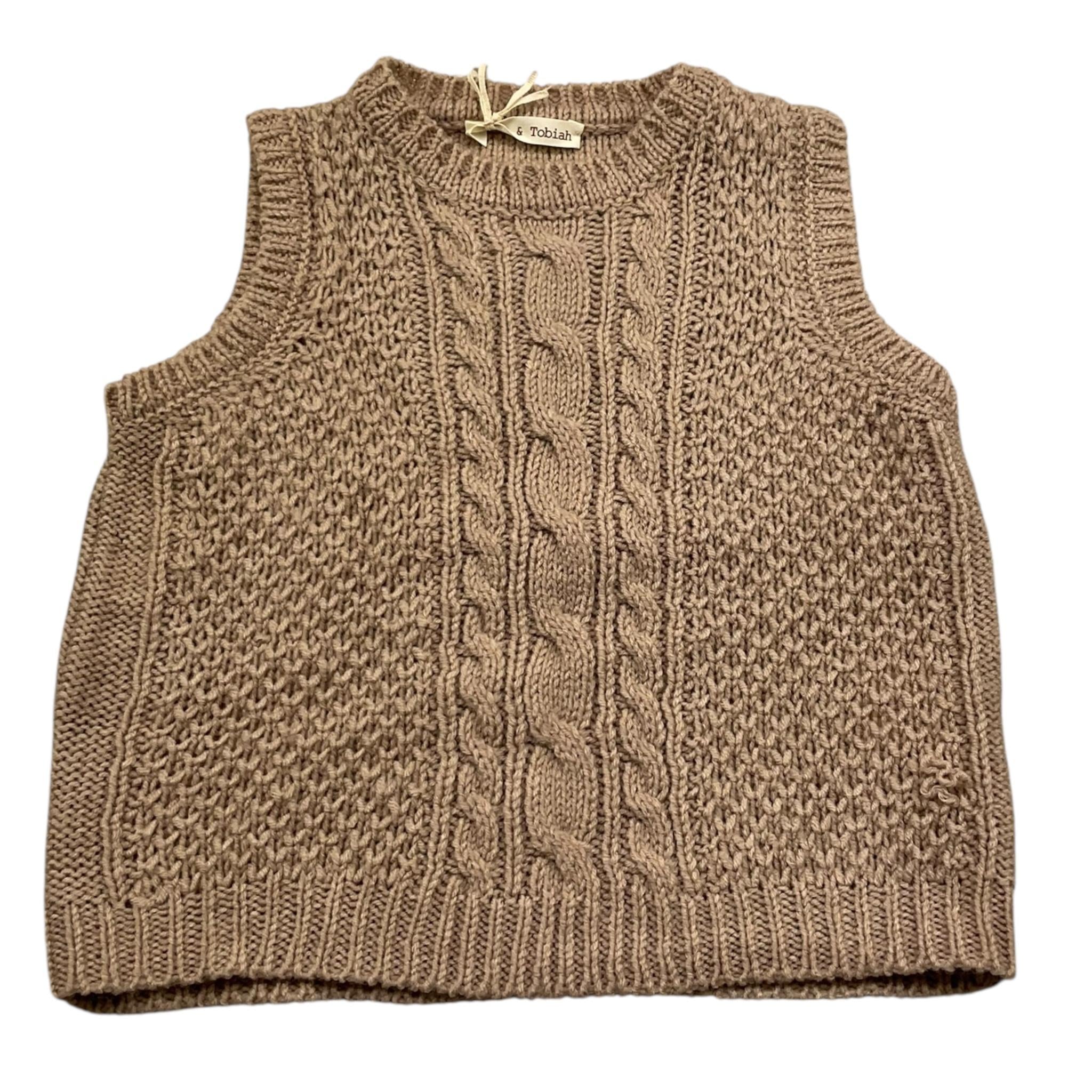 ABEL & LULA gilet tinta unita con ricami Beige per Neonato WL2 BEIGE ABEL & LULA 