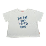 Imperial T-Shirt Girocollo Tinta Unita con Stampa per Bambina MB57030G75 BIANCO IMPERIAL 