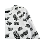 John Richmond Felpa Chiusa Girocollo Tinta Unita con Stampe per Neonato RIP26113FE BIANCO JOHN RICHMOND 