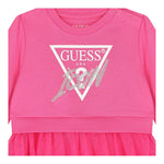 GUESS set abito tinta unita con tulle-coulotte Rosa per Neonata A4YK03KB8R0 ROSA GUESS 