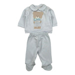 Nanan Completo 2 Pezzi Shirt-Ghettina per Neonato E211310 AZZURRO NANAN 