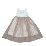 Magil Abito Cerimonia Bicolore Giromanica per Bambina HN20034J BIANCO MAGIL 