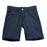 Manuel & Frank Bermuda Tinta Unita con Girovita Regolabile per Bambino MF2030R BLU MANUEL & FRANK 