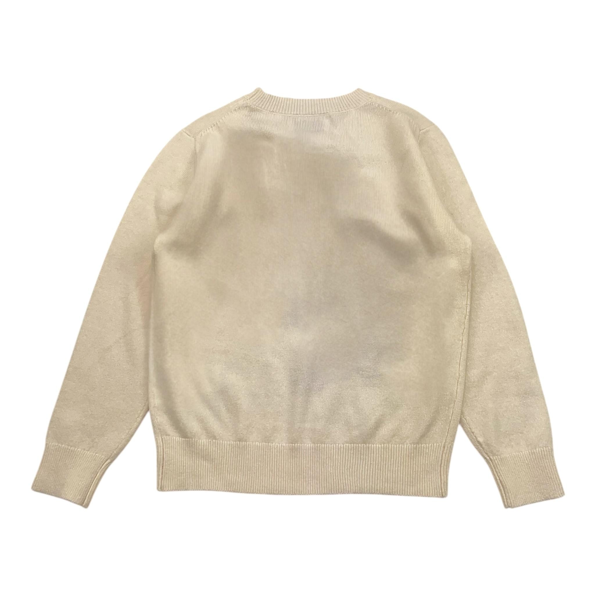 SAINT BARTH maglia girocollo tinta unita con stampa Panna per Bambina MINNIEXMAS PANNA SAINT BARTH 