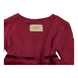 @MADILLY abito tinta unita manica lunga con tulle Bordeaux per Neonata 01908N BORDEAUX @MADILLY 
