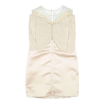 Elisabetta Franchi Abito Giromanica con Fiocco Tinta Unita per Bambina EFAB451 BEIGE ELISABETTA FRANCHI 