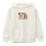 Calvin Klein Felpa Tinta Unita con Cappuccio E Stampa per Bambino IB0IB02460 BIANCO CALVIN KLEIN 