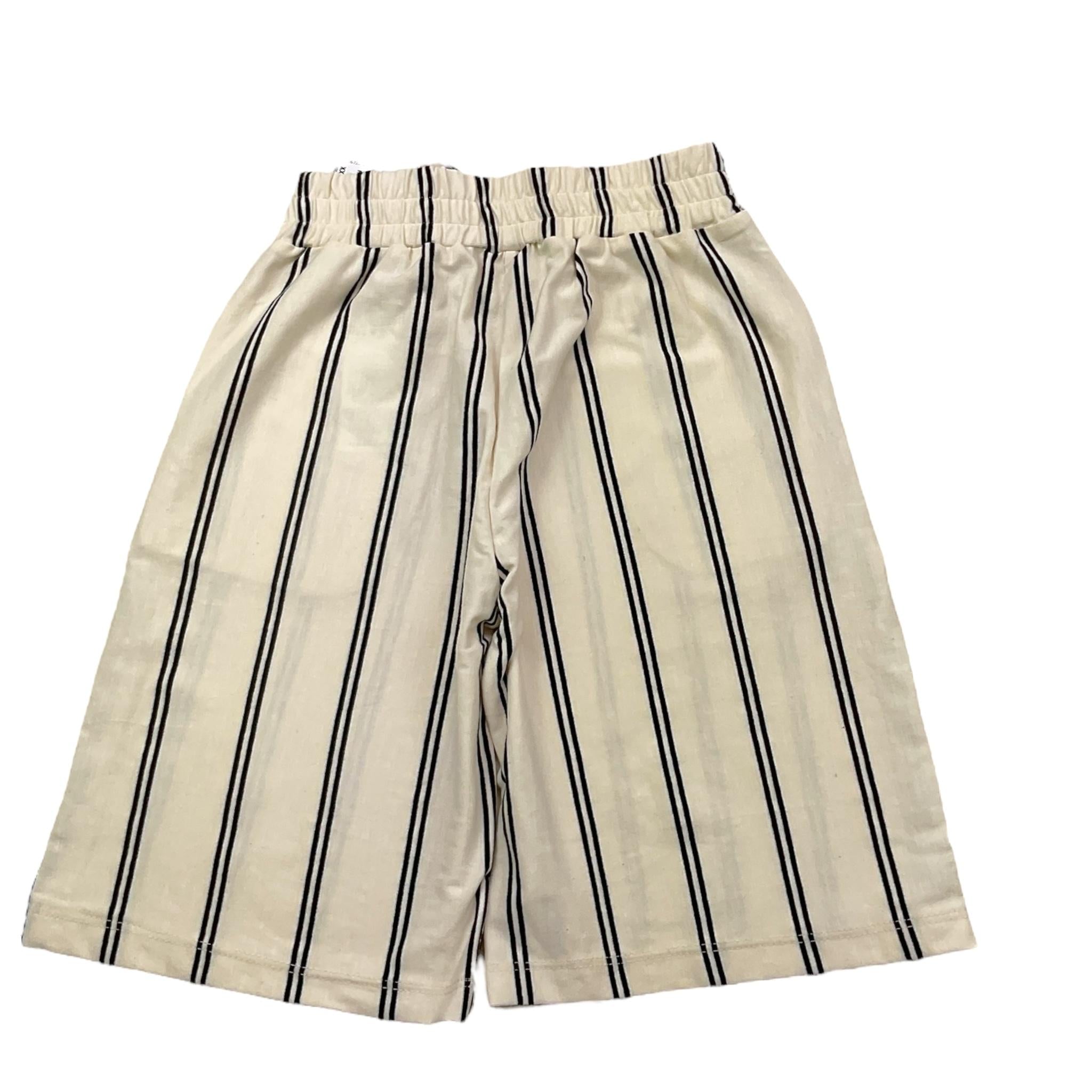 Dixie Short Tinta Unita Modello Bermuda con Fantasia A Righe per Bambina RE22031G74 PANNA DIXIE 