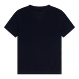 Tommy Hilfiger T-Shirt Girocollo Tinta Unita con Logo per Neonato KN0KN02024 BLU TOMMY HILFIGER 