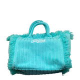 Saint Barth Borsa Tinta Unita con Logo per Bambina 00526L AZZURRO SAINT BARTH 