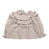 LA STUPENDERIA camicia manica lunga tinta unita fantasia floreale Bianco per Bambina TJCM44XN BIANCO LA STUPENDERIA 