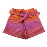 Philosophy Short Bicolore Con Elastico In Vita Arancione Per Bambina