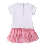 Mini Banda Completo 2 Pezzi T-Shirt-Gonna Bianco per Neonata 3B754XXX BIANCO MINI BANDA 