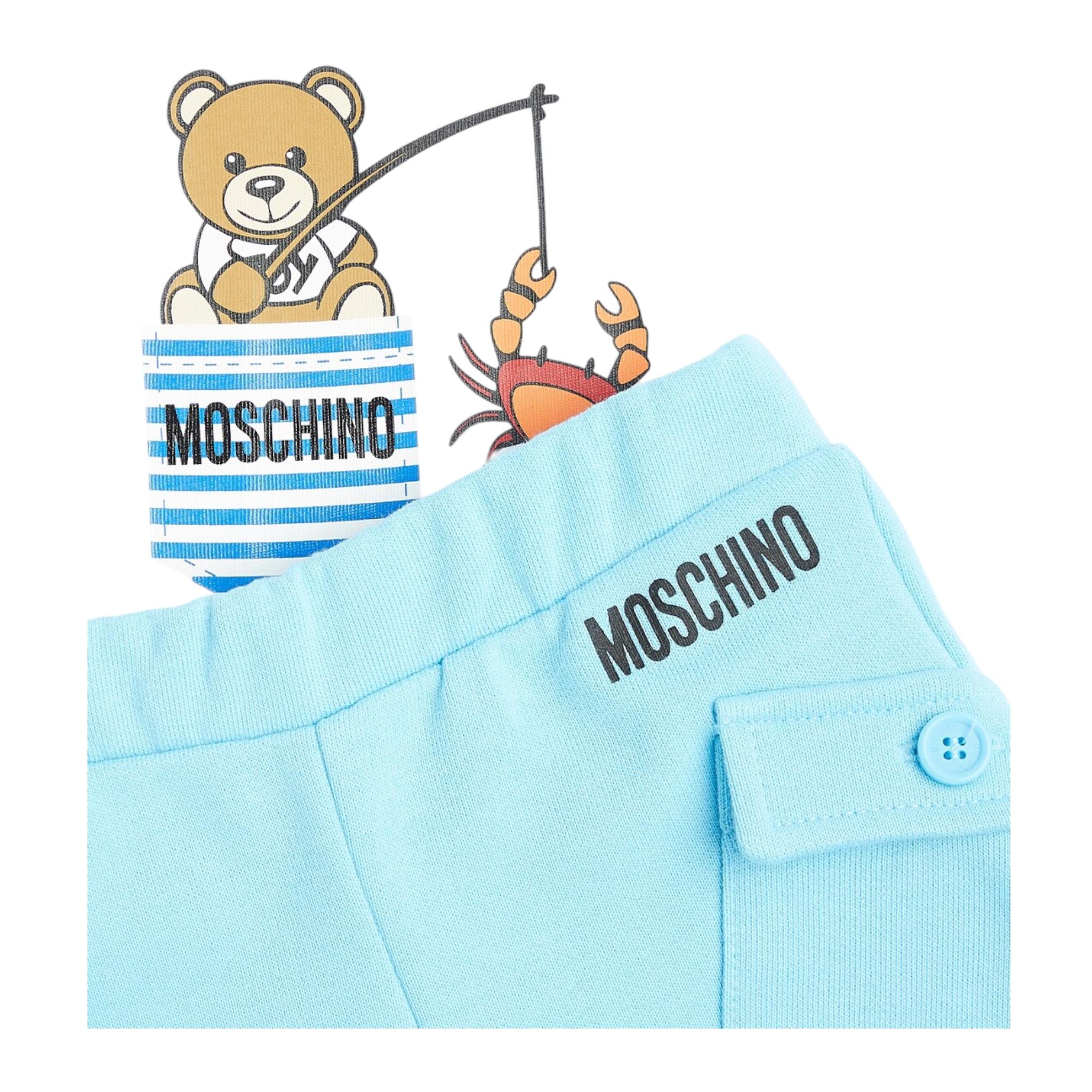 MOSCHINO MUG018BIANCO/AZZURRO