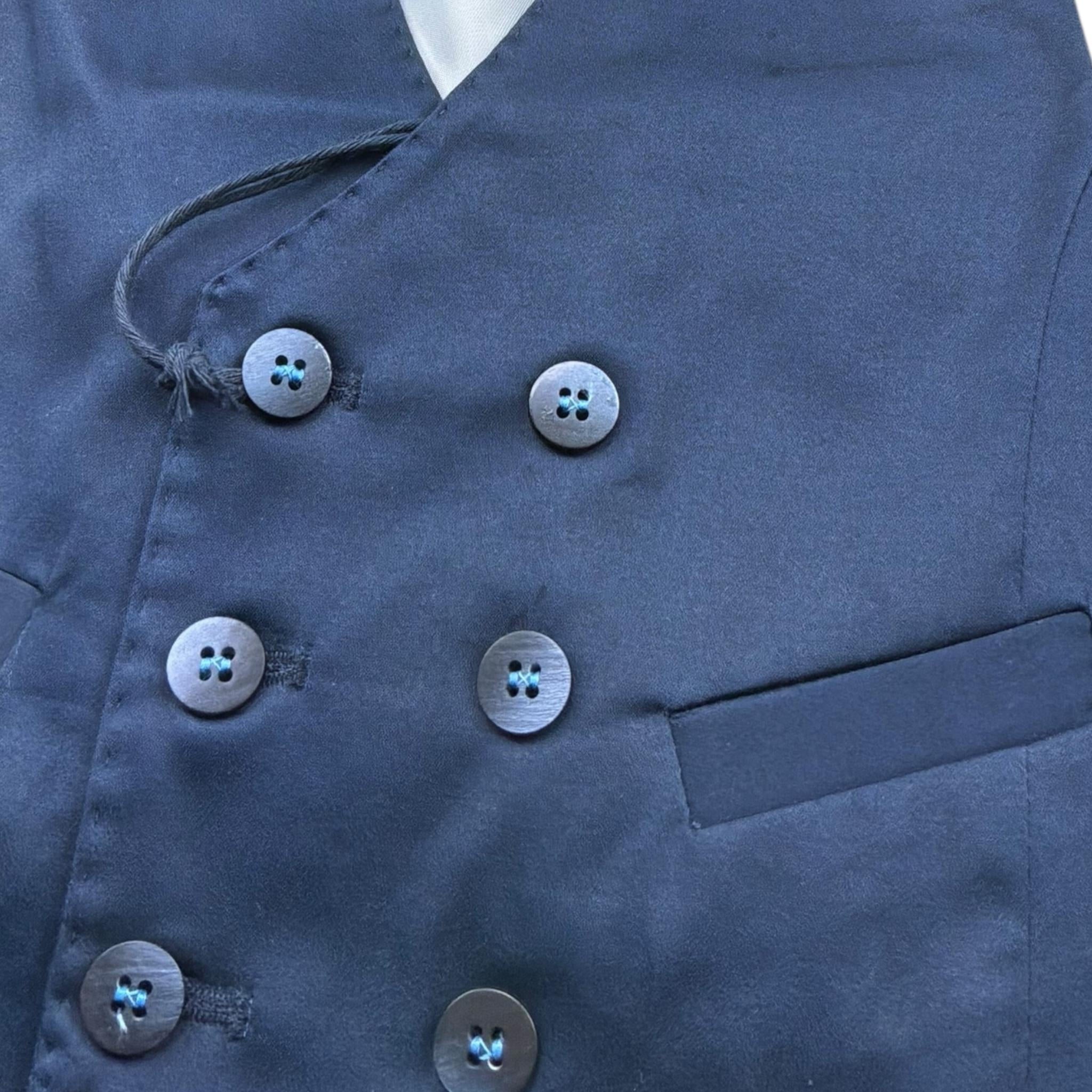 Manuel & Frank Gilet Tinta Unita  per Bambino MF5012BJ BLU MANUEL & FRANK 