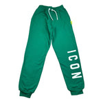 Icon Pantalone Tuta Tinta Unita con Logo per Bambino IBSP00495X VERDE ICON 