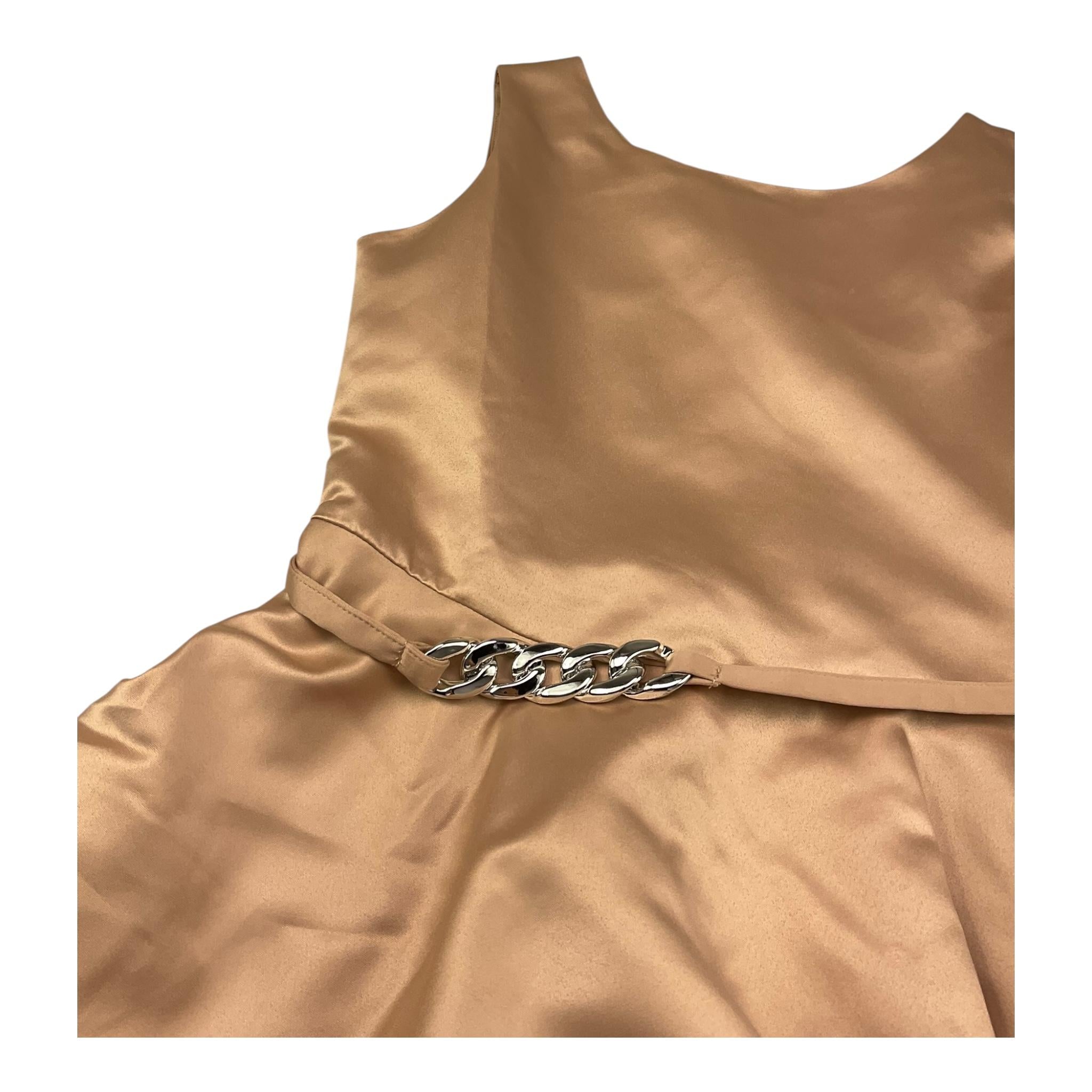 Liu Jo Abito Giromanica Tinta Unita per Bambina GA5001 BRONZO LIU JO 