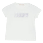 Liu Jo T-Shirt Tinta Unita con Brillantini per Bambina KA5095XX BIANCO LIU JO 