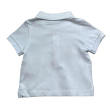 Moschino Polo Mezza Manica Tinta Unita per Neonato MUM04J BIANCO MOSCHINO 