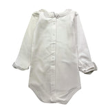 BABIDU body tinta unita con colletto ricamato Bianco per Neonata BOOOODN BIANCO BABIDU 