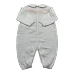 Marlu' Tutina Manica Lunga Tinta Unita con Babbucce per Neonata EL5510 BIANCO MARLU' 